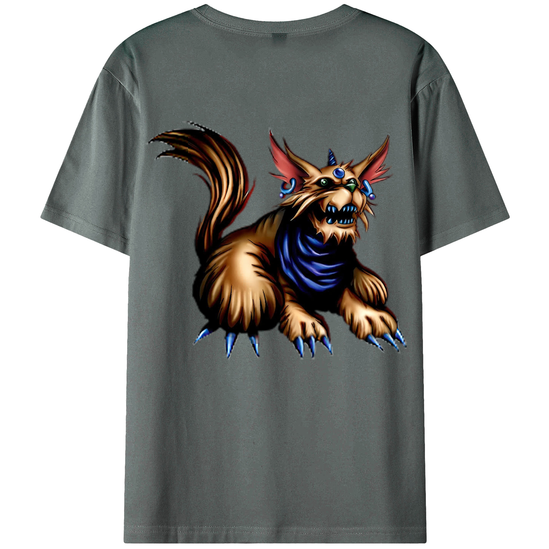 （画像用） 遊☆戯☆王 Yu-Gi-Oh! 綿100％ メンズ半袖Tシャツ（バックプリント） 通気性